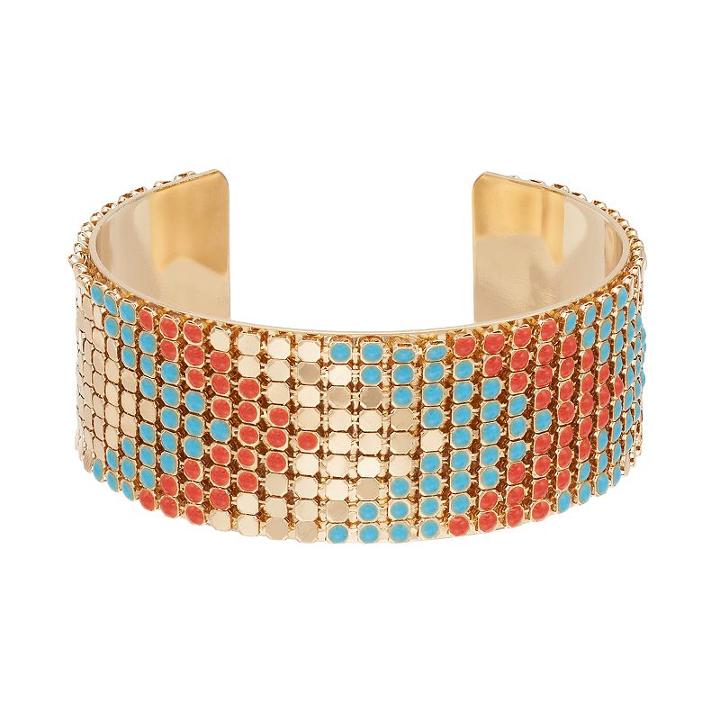 Gs By Gemma Simone Sun Salutation Chevron Cuff Bracelet, Girl's, Size: 7, Multicolor