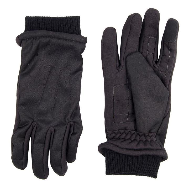 Men's Dockers Intelitouch Mixed Media Touchscreen Gloves, Size: Large, Black