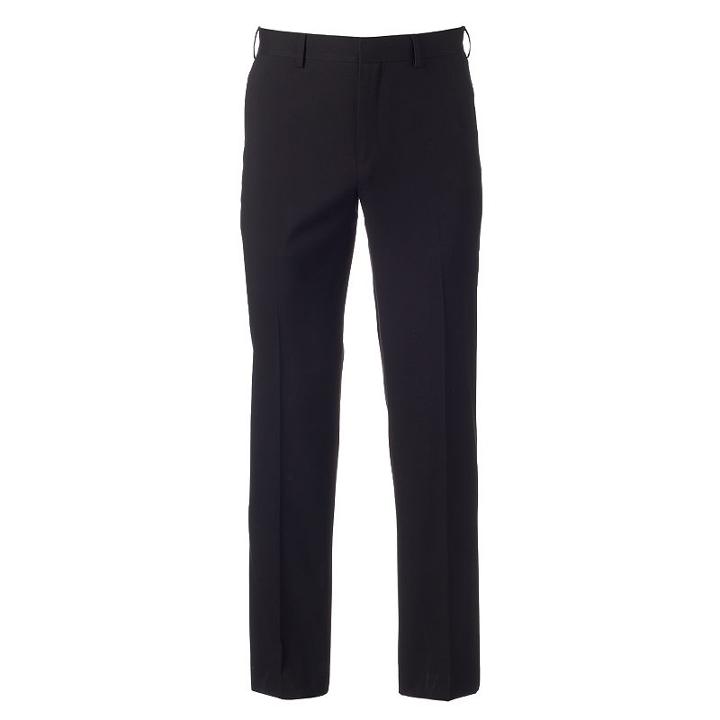 Men's Apt. 9&reg; Modern-fit Stretch Dress Pants, Size: 42x32, Black