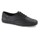 Keds Champion Women's Leather Oxford Shoes, Size: 8 Wide, Black