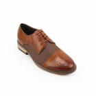 Xray Media Men's Cap Toe Dress Shoes, Size: Medium (9.5), Brown