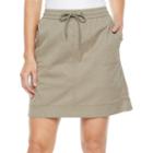 Women's Croft & Barrow Pull-on Twill Skort, Size: 18, Dark Green