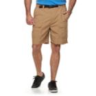 Big & Tall Croft & Barrow&reg; Outdoor Regular-fit Belted Performance Cargo Shorts, Men's, Size: 48, Med Brown