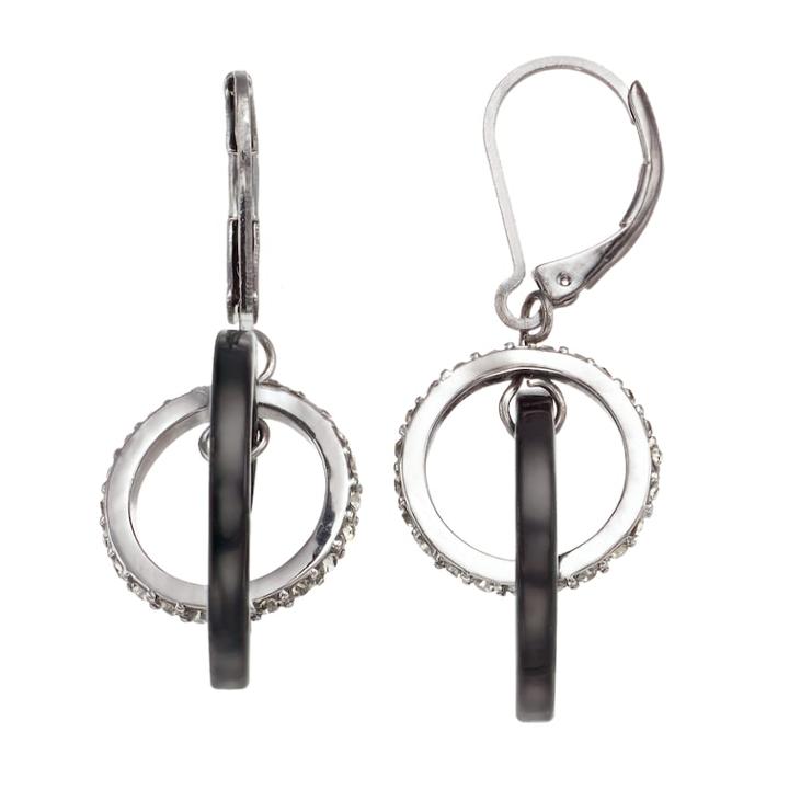 Simply Vera Vera Wang Two Tone Nickel Free Orbital Drop Earrings, Women's, Multicolor