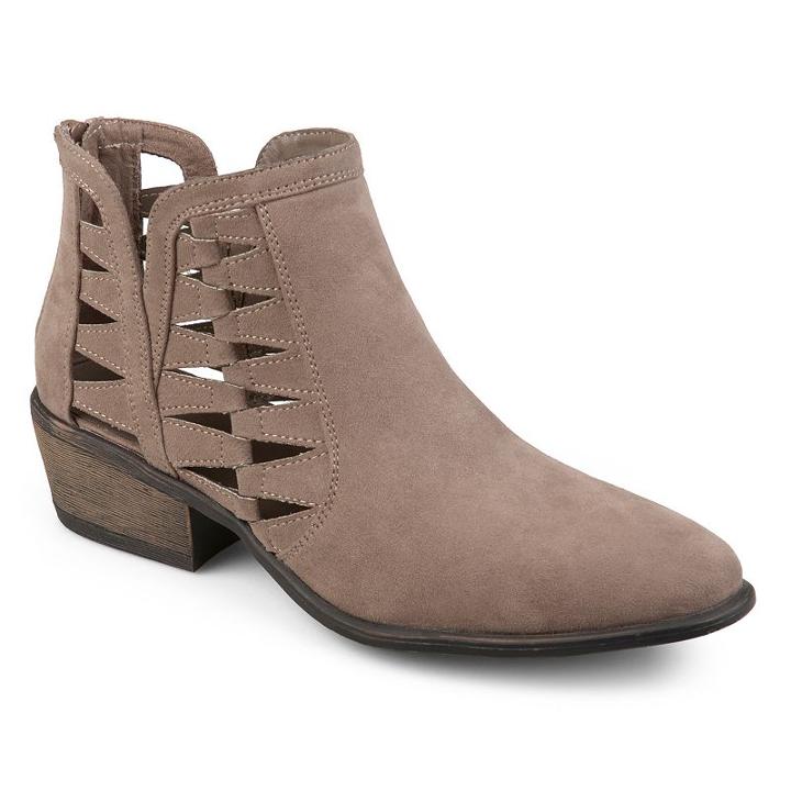 Journee Collection Finley Women's Ankle Boots, Size: 7.5, Med Beige
