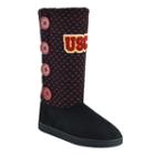 Women's Usc Trojans Button Boots, Size: Large, Black