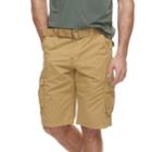 Men's Rawx Regular-fit Belted Cargo Shorts, Size: 30, Dark Beige