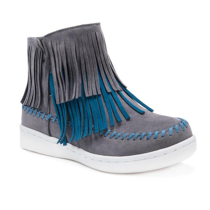 Muk Luks Linda Women's Water-resistant Ankle Boots, Size: 7, Grey