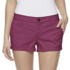 Juniors' So&reg; Chino Shortie Shorts, Girl's, Size: 3, Pink