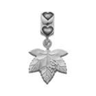 Alpha Phi, Logoart Sterling Silver Sorority Ivy Leaf Charm, Women's, Grey