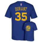 Men's Adidas Golden State Warriors Kevin Durant Player Name And Number Tee, Size: Medium, Blue