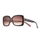 Lc Lauren Conrad Shock-o-late 57mm Rectangle Gradient Sunglasses, Med Brown