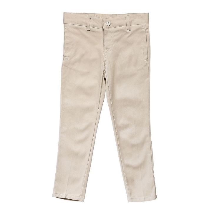 Girls 4-20 & Plus Size French Toast School Uniform Skinny Twill Pants, Girl's, Size: 10, Beig/green (beig/khaki)