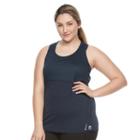 Plus Size Fila Sport&reg; Mesh 2-fer Tank Top, Women's, Size: 2xl, Blue (navy)