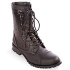 Gia-mia Kombat Women's Dance Combat Boots, Girl's, Size: 8, Dark Brown