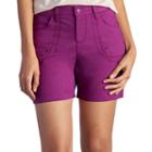 Women's Lee Libby Relaxed Fit Twill Shorts, Size: 4 - Regular, Drk Purple