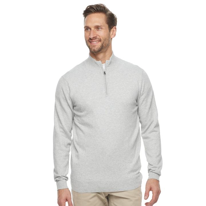 Men's Croft & Barrow Thermolite Quarter-zip Sweater, Size: Xxl, Oxford