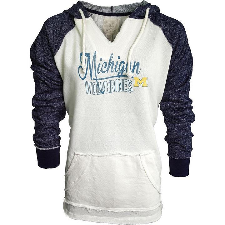 Women's Michigan Wolverines Looker Hoodie, Size: Xxl, Grey