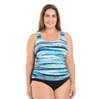 Plus Size Croft & Barrow&reg; Body Sculptor Control Printed One-piece Swimsuit, Women's, Size: 22 W, Ovrfl Oth