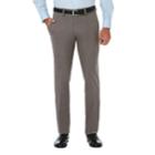 Men's Haggar&reg; Cool 18&reg; Pro Slim-fit Wrinkle-free Flat-front Super Flex Waist Pants, Size: 29x30, Med Grey