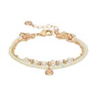 Lc Lauren Conrad White Seed Bead Multi Strand Bracelet, Women's