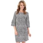 Women's Apt. 9&reg; Print Ruffle Shift Dress, Size: Xlrg Av/rg, Ovrfl Oth