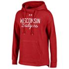 Women's Under Armour Wisconsin Badgers Favorites Fleece Hoodie, Size: Xl, Red