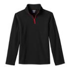 Boys 8-20 French Toast Microfleece Quarter-zip Top, Boy's, Size: 14-16, Black