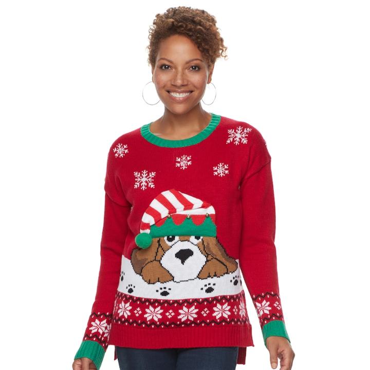 Women's Light Up Christmas Sweater, Size: Xl, Red