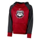 Boys 8-20 Nike Georgia Bulldogs Therma-fit Colorblock Hoodie, Size: M 10-12, Red