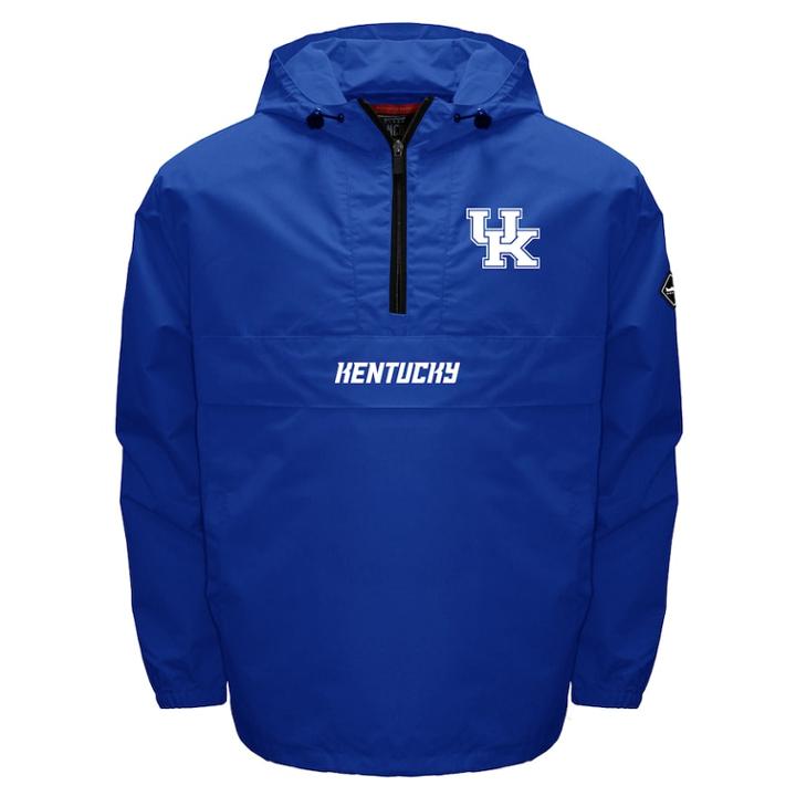 Men's Franchise Club Kentucky Wildcats Swift Pullover Jacket, Size: Medium, Blue