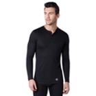 Big & Tall Climatesmart By Cuddl Duds&reg; Climatesmart Pro Extreme Henley, Men's, Size: L Tall, Black