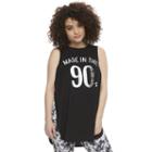 Madden Nyc Juniors' Plus Size Made In The 90s Graphic Tank, Girl's, Size: 3xl, Oxford