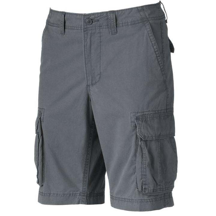 Men's Sonoma Goods For Life™ Twill Cargo Shorts, Size: 40, Grey