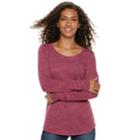 Women's Sonoma Goods For Life&trade; Essential Crewneck Tee, Size: Large, Med Red