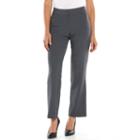 Petite Sag Harbor Slimming Solution Straight-leg Dress Pants, Women's, Size: 14p-short, Grey Other