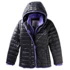 Girls 4-6x Free Country Quilted Midweight Jacket, Girl's, Size: 4, Black