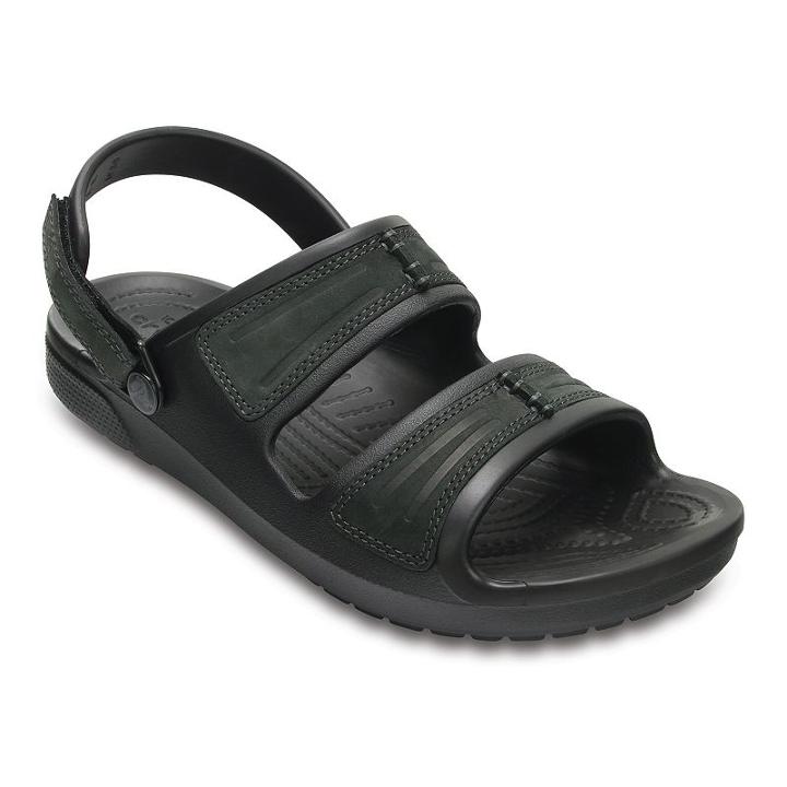 Crocs Yukon Mesa Men's Sandals, Size: 12, Black