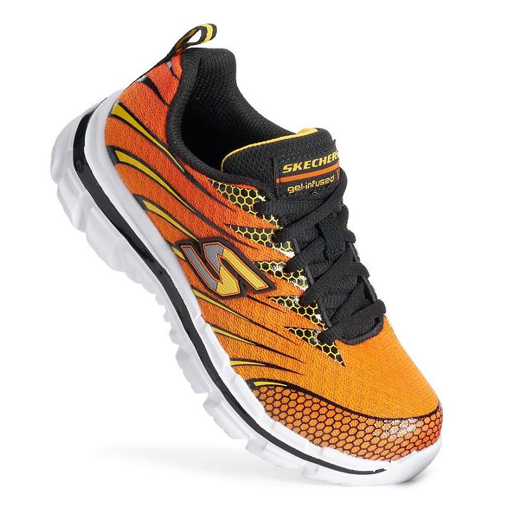Skechers Nitrate Boys' Cross-training Shoes, Boy's, Size: 12, Orange