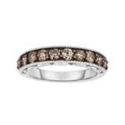 Sterling Silver 1 Carat T.w. Champagne Diamond Ring, Women's, Size: 8, Brown
