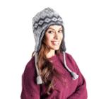 Muk Luks Women's Cable-knit Trapper Hat, Grey