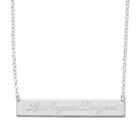 Los Angeles Dodgers Sterling Silver Bar Necklace, Women's, Size: 16, Grey