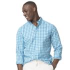 Big & Tall Chaps Classic-fit Patterned Button-down Shirt, Men's, Size: 3xb, Blue