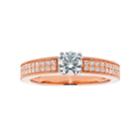 14k Gold Round Cut 3/4 Carat T.w. Igl Certified Diamond Engagement Ring, Women's, Size: 10, White