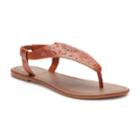 Women's Sonoma Goods For Life&trade; Cut-out Filigree Shield Sandals, Size: Medium, Med Brown