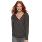 Women's Rock & Republic&reg; Twist Top, Size: Xl, Dark Grey