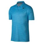 Men's Nike Essential Regular-fit Dri-fit Embossed Performance Golf Polo, Size: Large, Blue