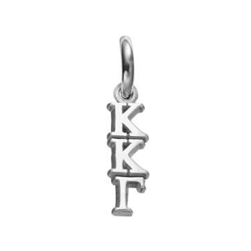 Logoart Kappa Kappa Gamma Sterling Silver Sorority Charm, Women's, Grey
