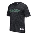 Men's Adidas Milwaukee Bucks On Court Shooter Tee, Size: Small, Black