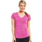 Women's Marika Crunch Space-dyed Tee, Size: Xl, Dark Pink